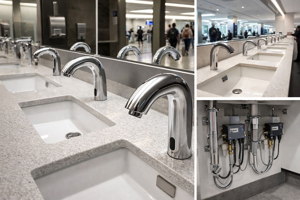 Airport High Traffic Commercial Faucet System